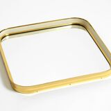 Beautiful original Mid Century Modern "Zier-Form" wall mirror with heavy br