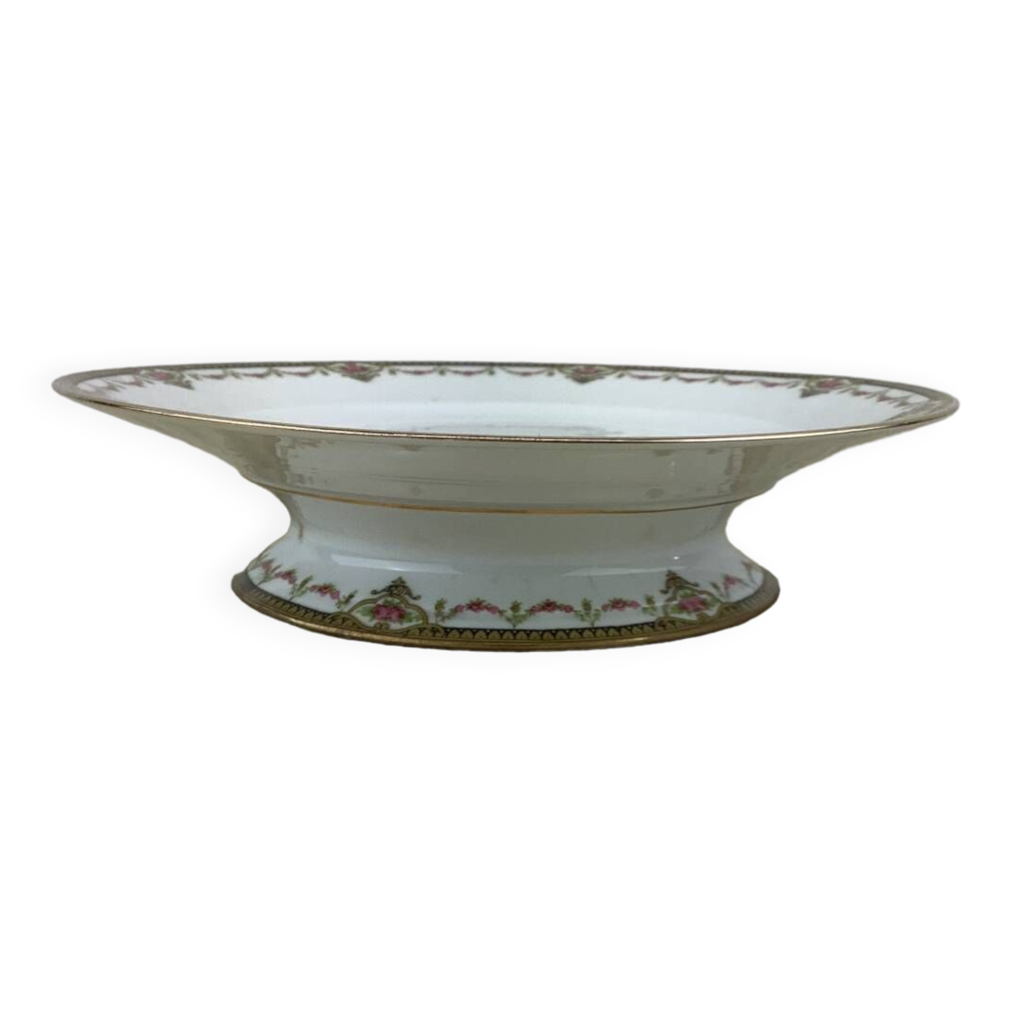 Antique Limoges porcelain fruit bowl from France