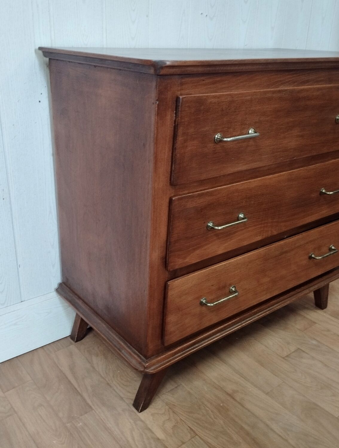Vintage chest of drawers compass feet