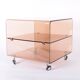 Plexiglas side table or bedside table by Michel Dumas