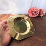 Ashtray lai vintage golden tone