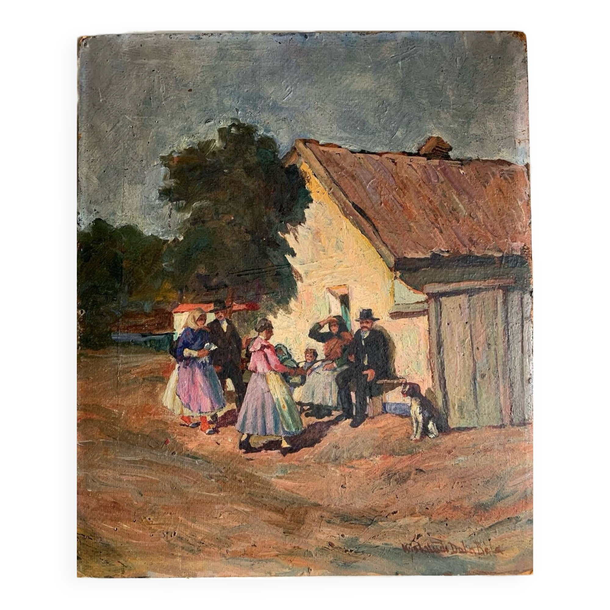Tableau « un dimanche à la campagne «