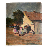 Painting “a Sunday in the countryside”