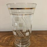 Vase en verre des années 50