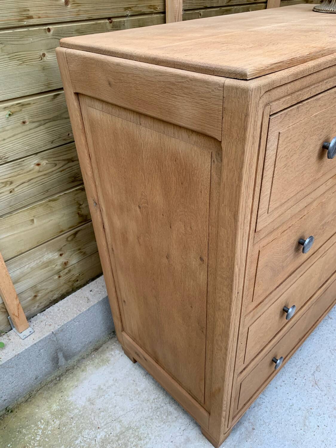 Commode chêne massif art déco