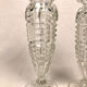 Pair of baluster-shaped glass vases