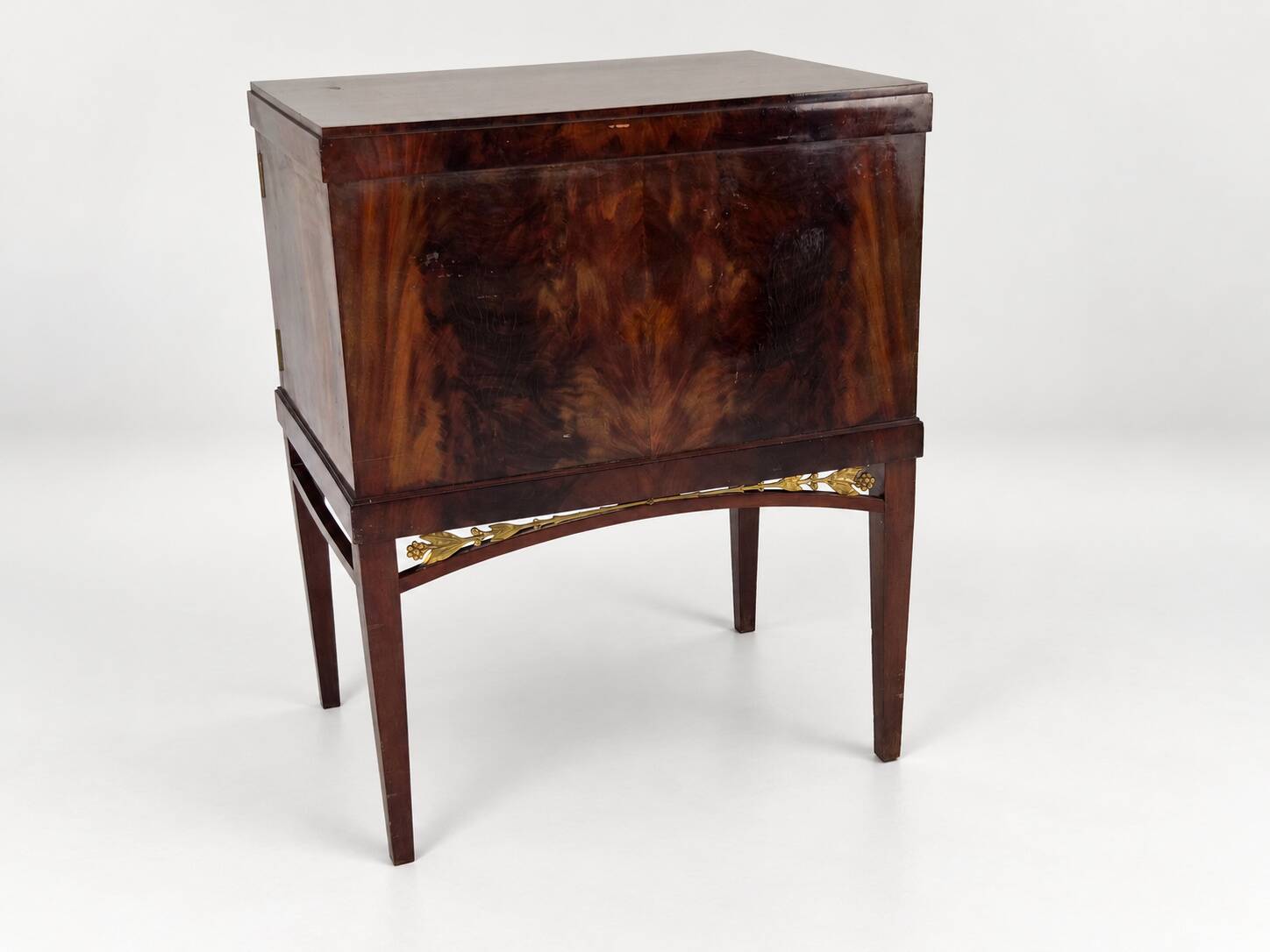 Swedish Grace Cabinet, Flamed Mahogany