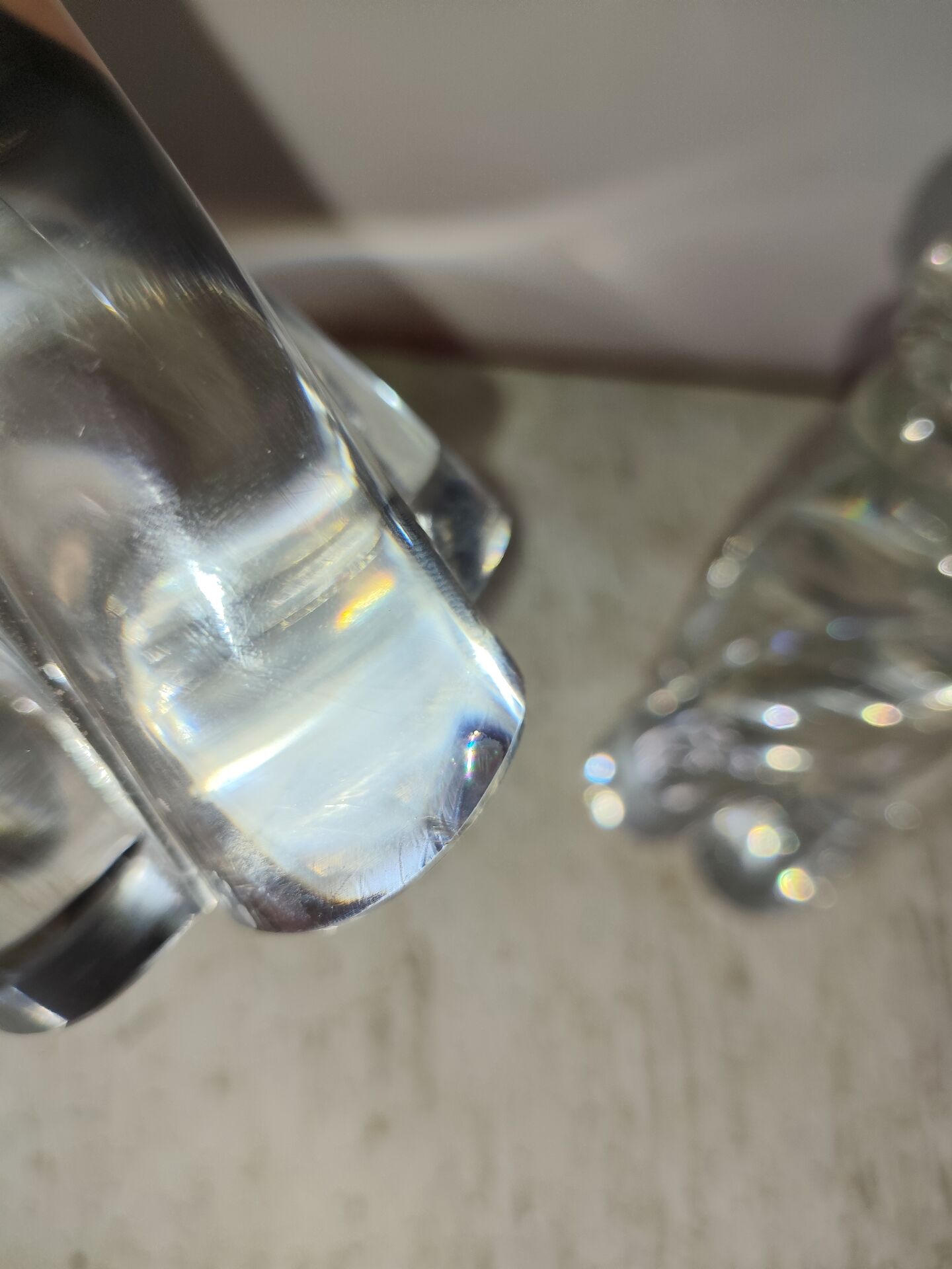 Baccarat crystal candlestick x2