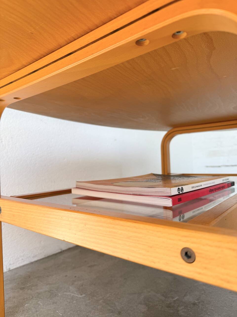 Oval coffee table beech 1980 Aalto Ikea