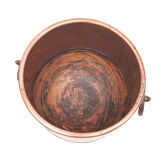 Copper planter and pedestal