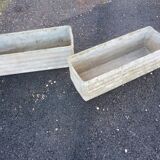 Paire de jardinniére en fibrociment