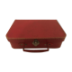 Vintage red card suitcase