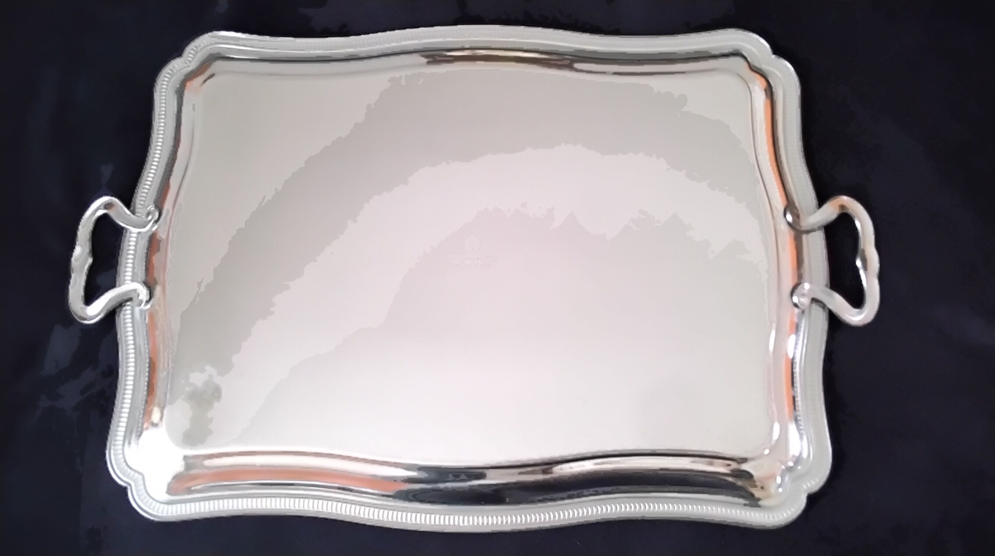 Stainless steel serving tray