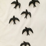 Lot of ceramic swallows