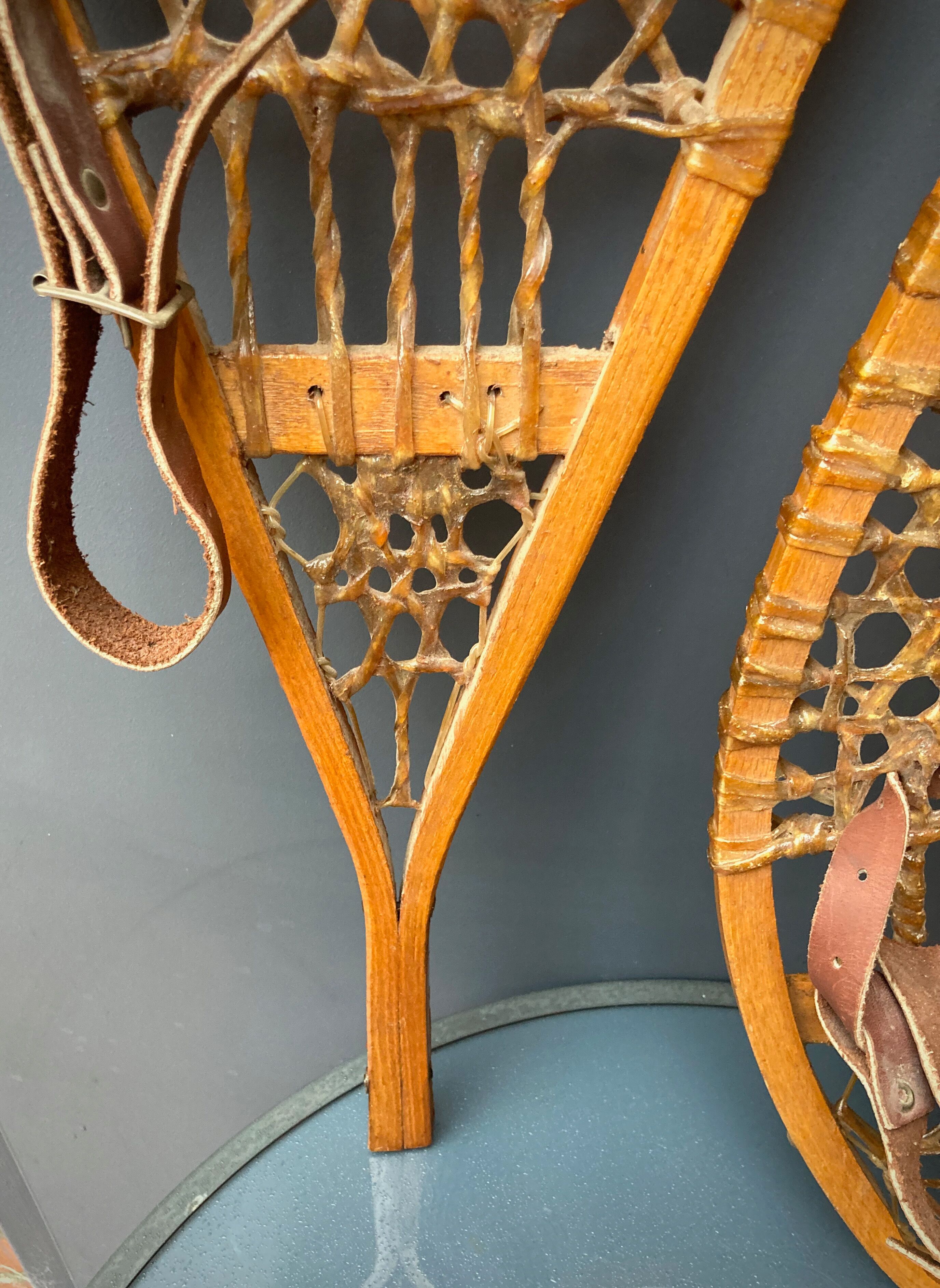 old Canadian snowshoes