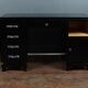 Art deco desk in black piano lacquer