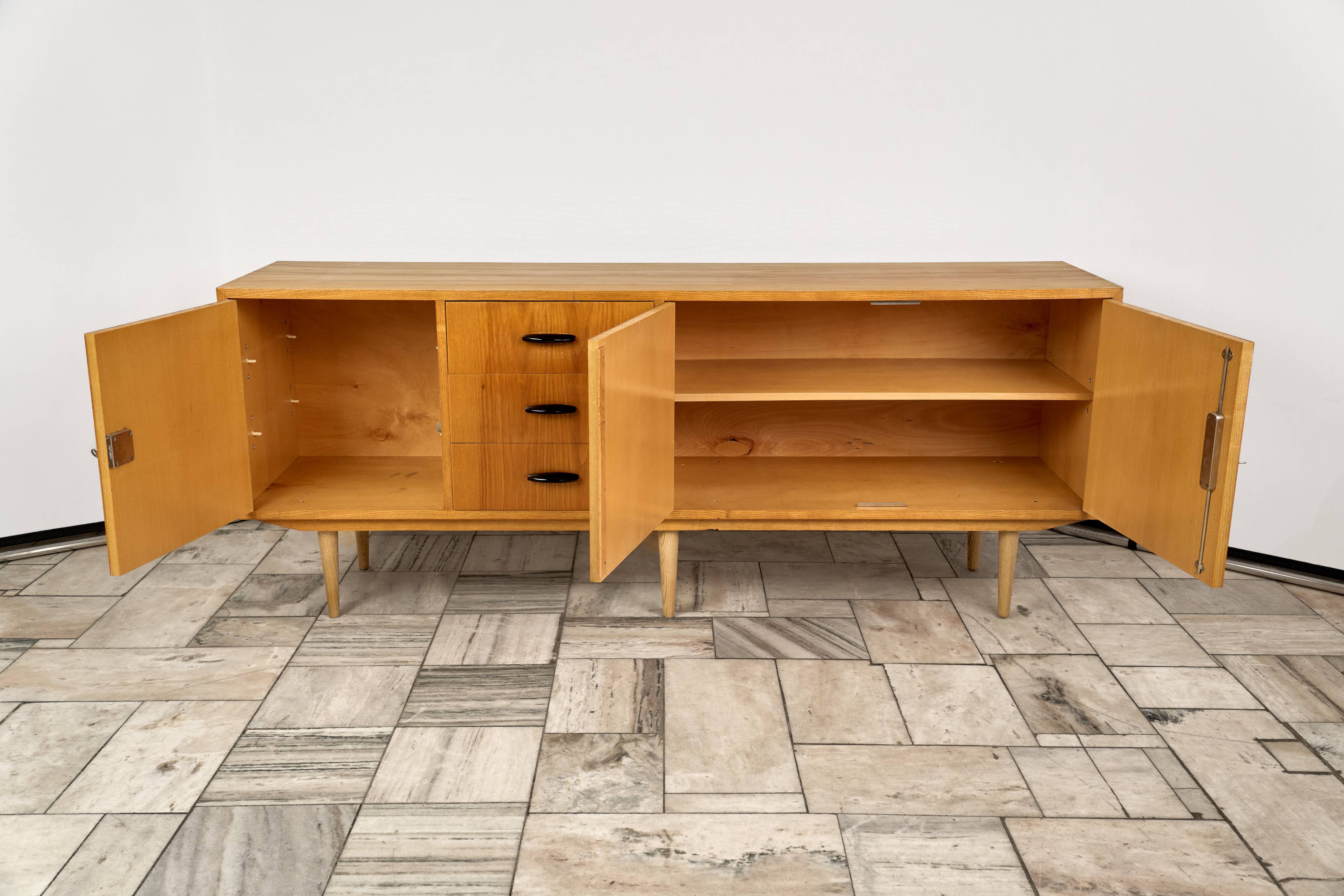 Vintage Long Sideboard, 1960s, Czechoslovakia