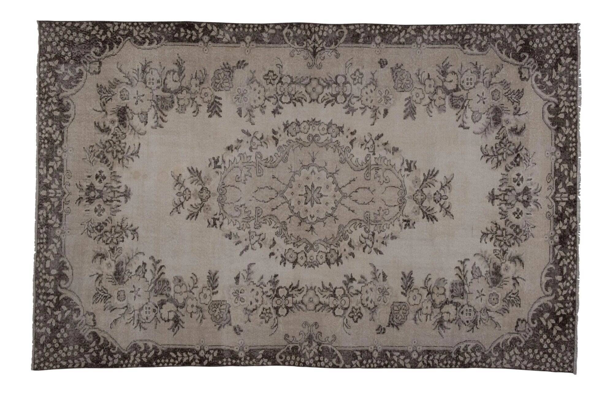 Vintage Turkish rug handmade 194x303 cm
