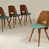 Set of 4 Lollipop chairs by Frantisek Jirak for Tatra 1960