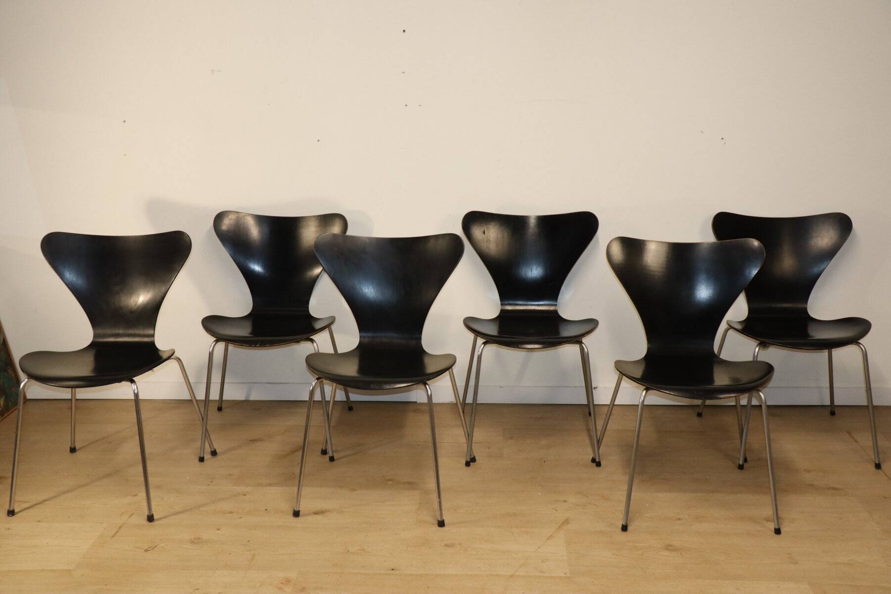 Series 7 Chairs Arne Jacobsen edition Fritz Hansen, 1965