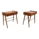 Set of 2 Scandinavian teak bedside tables, Carlström, Sweden, 1960