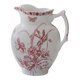 Immense brocade from the 19th century signed Bertrand Bordeaux Anemone ironstone.