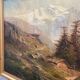 Oil on canvas "mountain landscape" signed L. Reignier 1888