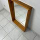 Miroir scandinave vintage en bois de pin