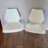 2 Maui chairs designed by Vico Magistretti for Kartell, in very good condition.