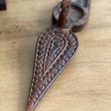 Boite à épices indienne oiseau en bois sculpté