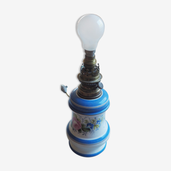 Pied de lampe en porcelaine