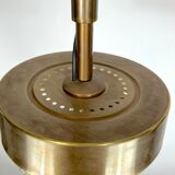 Mid-century Stilnovo brass pendant light from 50s