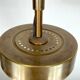 Mid-century Stilnovo brass pendant light from 50s