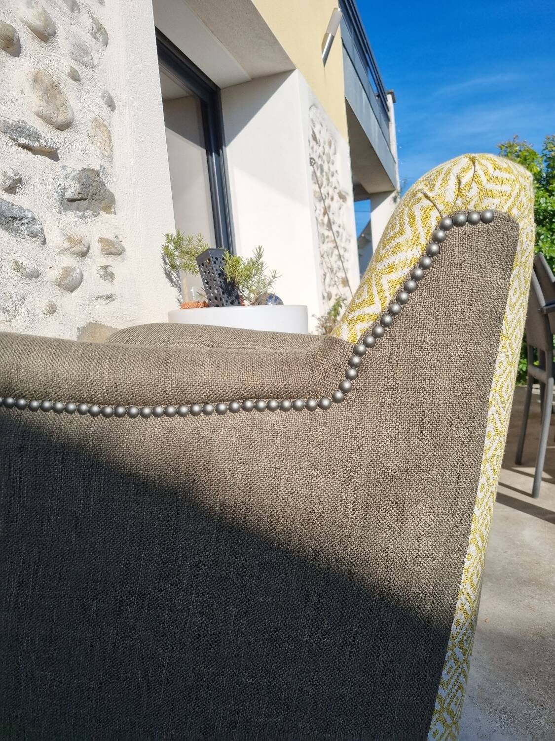 Recent club-style armchair