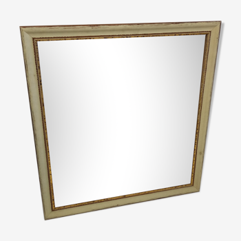 Miroir beige et doré 62x67cm