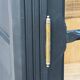 Armoire parisienne noire vitrée rénovée