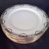 Limoges porcelain dessert service for 12 people, Jean Boyer and Nardon Lafarge (1920 - 1934)