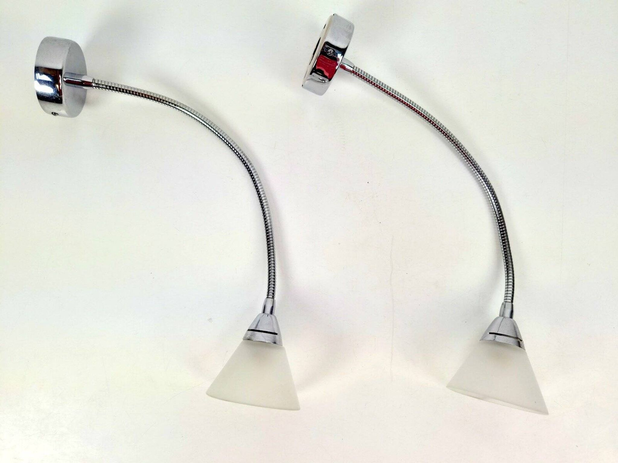 Postmodern Flexible Gooseneck Wall Light from Alva-Line, Italy, 1970s, Set of 2