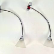 Postmodern Flexible Gooseneck Wall Light from Alva-Line, Italy, 1970s, Set of 2