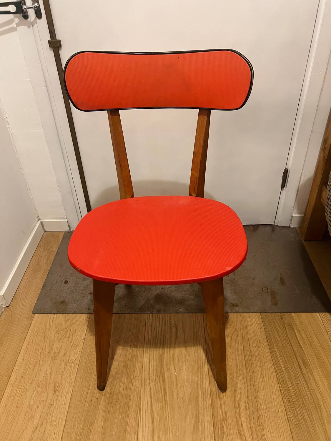 Set of 4 Vintage Compass Leg Chairs 70s