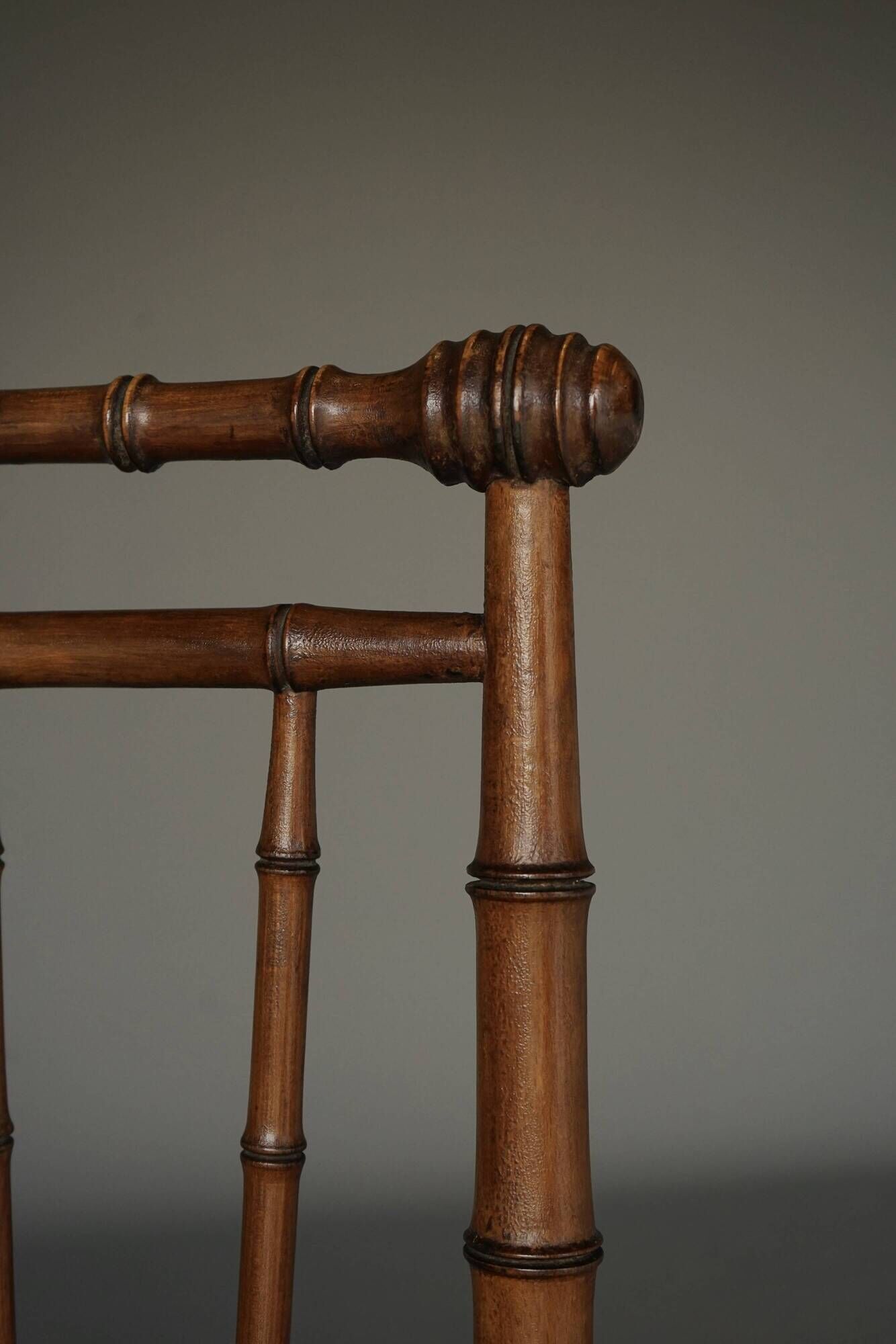 Antique American Faux Bamboo Side Chair. 1880s