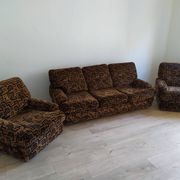 Set vintage sofa bed and 2 armchairs