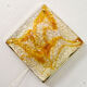 Mazzega Murano glass and brass wall lamp from the 60s