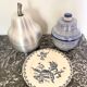 Assiettes plates Gien chardons