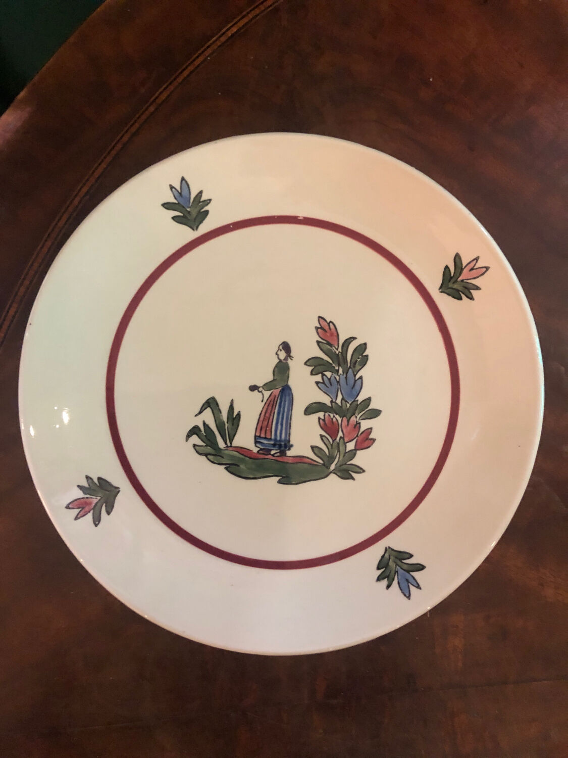 Set of 6 plates in vintage Gien