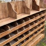 Old sorting cabinet with shelf and lockers, unique piece