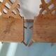 Pair of savoyard mountain chairs carved wooden chalet