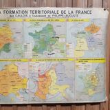 MDI school map "The territorial formation of France"
