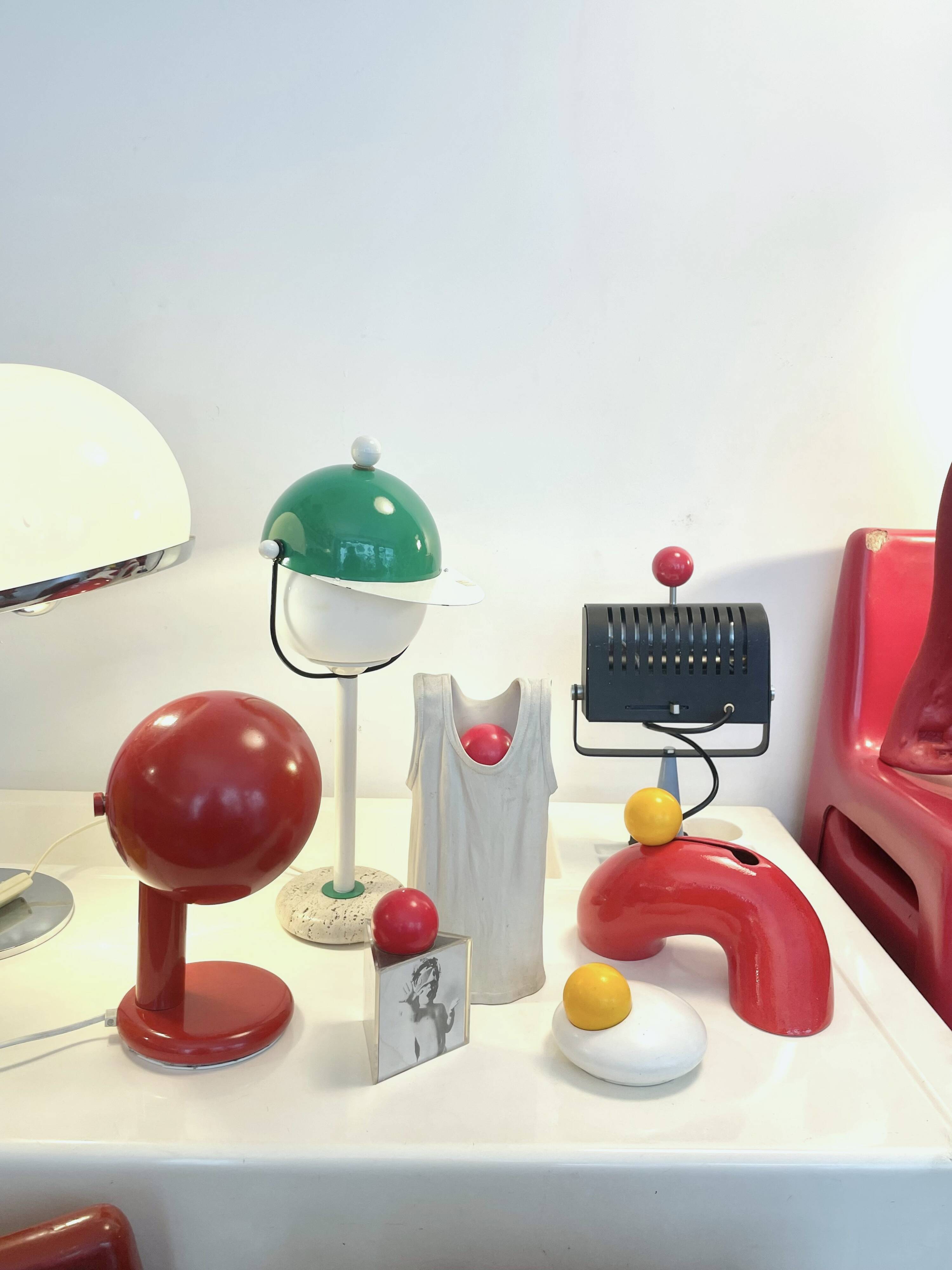 Italian cap lamp Arti e Mestieri from the 1980s.