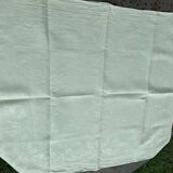 6 napkins, mismatched, pink and lime green, monogram M or CC